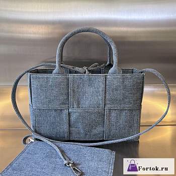 Fortok Bottega Veneta Mini Tote Bag Denim 25x16x8cm