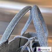 Fortok Bottega Veneta Mini Tote Bag Denim 25x16x8cm - 5