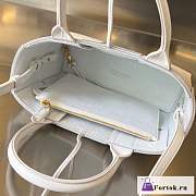 Fortok Bottega Veneta Mini Tote Bag White 25x16x8cm - 4