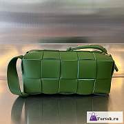 Fortok Bottega Veneta Brick Cassette Bag Green 23.5x10x20cm - 2
