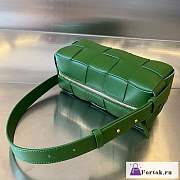 Fortok Bottega Veneta Brick Cassette Bag Green 23.5x10x20cm - 3