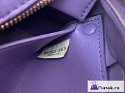 Fortok Bottega Veneta Brick Cassette Bag Purple 23.5x10x20cm - 2