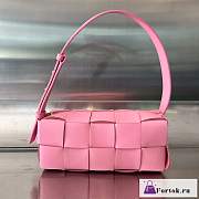 Fortok Bottega Veneta Brick Cassette Bag Pink 23.5x10x20cm - 1