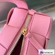 Fortok Bottega Veneta Brick Cassette Bag Pink 23.5x10x20cm - 3