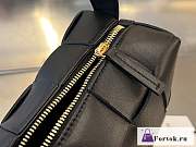 Fortok Bottega Veneta Brick Cassette Bag Black 23.5x10x20cm - 3