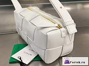 Fortok Bottega Veneta Brick Cassette Bag White 23.5x10x20cm - 6
