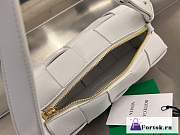 Fortok Bottega Veneta Brick Cassette Bag White 23.5x10x20cm - 5