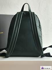 Fortok Bottega Veneta Intreciatto Backpack Green 41x28.5x16cm - 6