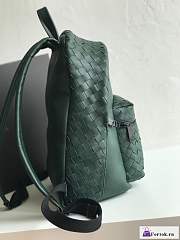 Fortok Bottega Veneta Intreciatto Backpack Green 41x28.5x16cm - 5