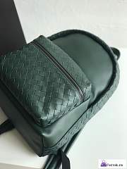 Fortok Bottega Veneta Intreciatto Backpack Green 41x28.5x16cm - 2