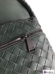 Fortok Bottega Veneta Intreciatto Backpack Green 41x28.5x16cm - 3