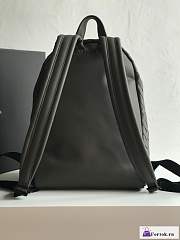 Fortok Bottega Veneta Intreciatto Backpack Black 41x28.5x16cm - 5