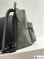 Fortok Bottega Veneta Intreciatto Backpack Black 41x28.5x16cm - 4