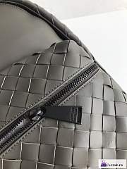 Fortok Bottega Veneta Intreciatto Backpack Black 41x28.5x16cm - 2