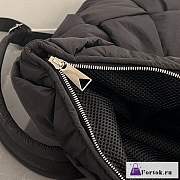 Fortok Bottega Veneta Black Padded Tech Cassette Backpack 40x26x23cm - 3
