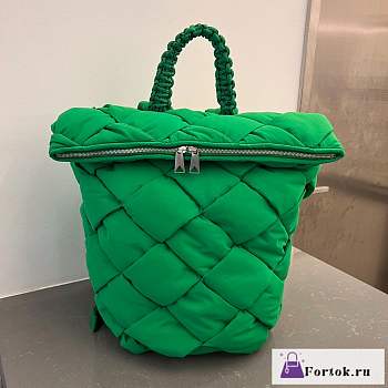 Fortok Bottega Veneta Green Padded Tech Cassette Backpack  40x26x23cm