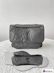 Fortok Saint Laurent Niki Shoulder Bag Grey 28x20x8.5cm - 1