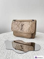 Fortok Saint Laurent Niki Shoulder Bag Brown 28x20x8.5cm - 5