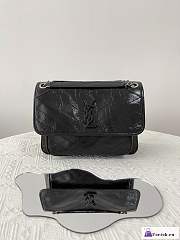 Fortok Saint Laurent Niki Shoulder Bag Black 28x20x8.5cm - 1