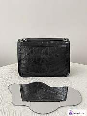 Fortok Saint Laurent Niki Shoulder Bag Black 28x20x8.5cm - 6