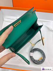 Fortok Hermes Kelly Mini Bag Green 19cm - 5