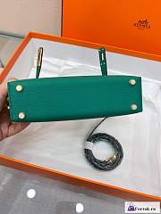 Fortok Hermes Kelly Mini Bag Green 19cm - 4