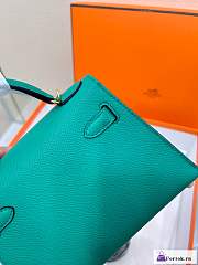 Fortok Hermes Kelly Mini Bag Green 19cm - 2