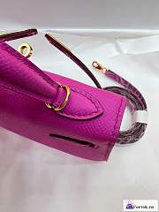 Fortok Hermes Kelly Mini Bag Pink 19cm - 4