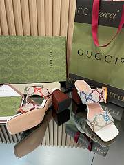 Fortok Gucci 2023 Heel Bamboo Buckle Sandals - 6