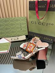 Fortok Gucci 2023 Heel Bamboo Buckle Sandals - 3