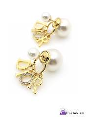 Fortok Dior Alphabet Stud Earrings - 1