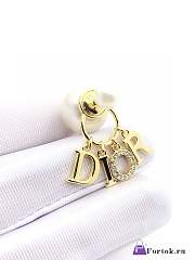 Fortok Dior Alphabet Stud Earrings - 5