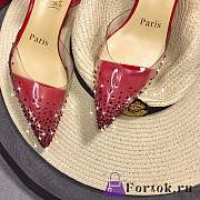 Fortok Christian Louboutin Miragirl Miragirl Ankle-Wrap Red Sole Pumps Red - 2