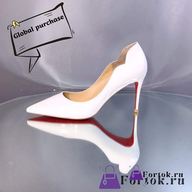 Fortok Christian Louboutin White Hot Chick Heels - 1