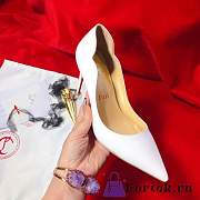Fortok Christian Louboutin White Hot Chick Heels - 2