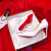 Fortok Christian Louboutin White Hot Chick Heels - 5