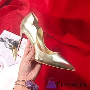 Fortok Christian Louboutin Gold Hot Chick Heels - 3