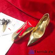 Fortok Christian Louboutin Gold Hot Chick Heels - 4