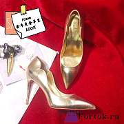 Fortok Christian Louboutin Gold Hot Chick Heels - 6