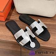 Fortok Hermes Oran Sandals Silver - 1