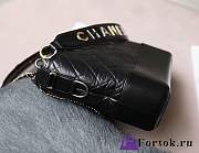 Fortok Chanel Gabrielle Hobo Bag Black Calfskin Logo Handle Strap - 4