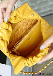 Fortok Chanel 22s Hobo Bag Yellow Gold Buckle 35x37x7cm - 4