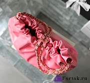 Fortok Chanel 22s Hobo Bag Pink Gold Buckle 35x37x7cm - 3