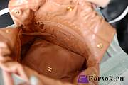 Fortok Chanel 22s Hobo Bag Brown Gold Buckle 35x37x7cm - 2