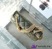 Fortok Chanel 22K Flap Bag Green 14x22x8cm - 6