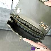 Fortok Chanel 22K Flap Bag Green 14x22x8cm - 5