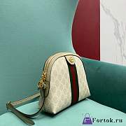 Fortok Gucci Ophidia Shoulder Bag Beige and White GG Supreme Canvas  - 6