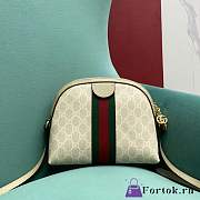 Fortok Gucci Ophidia Shoulder Bag Beige and White GG Supreme Canvas  - 5