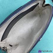 Fortok Gucci Ophidia Shoulder Bag Beige and Blue GG Supreme Canvas  - 3