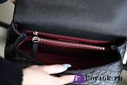 Fortok Chanel Coco Handle Bag Black Caviar Lizard Lining  - 6